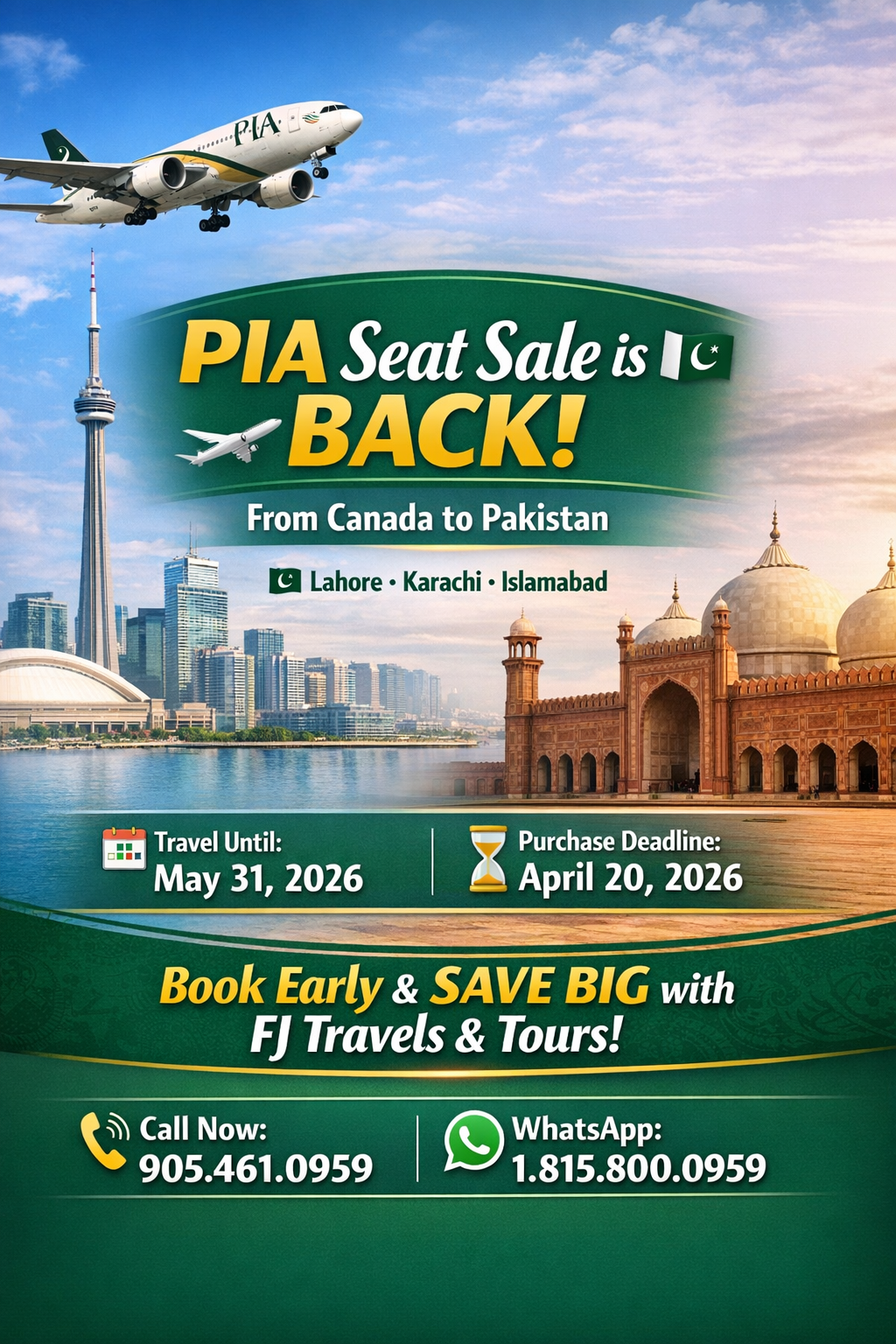 PIA Low Season Seat Sale