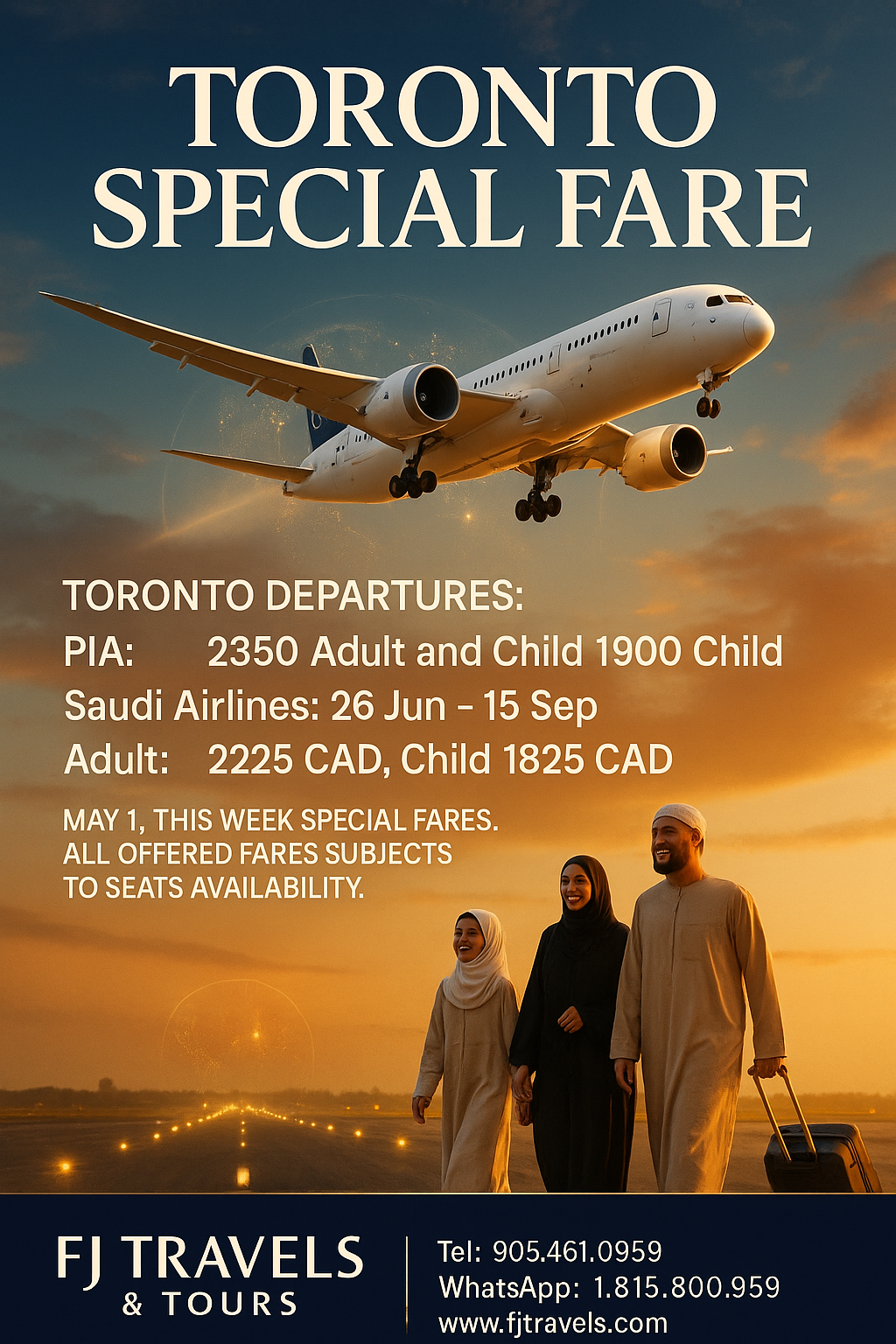 Toronto special fare
